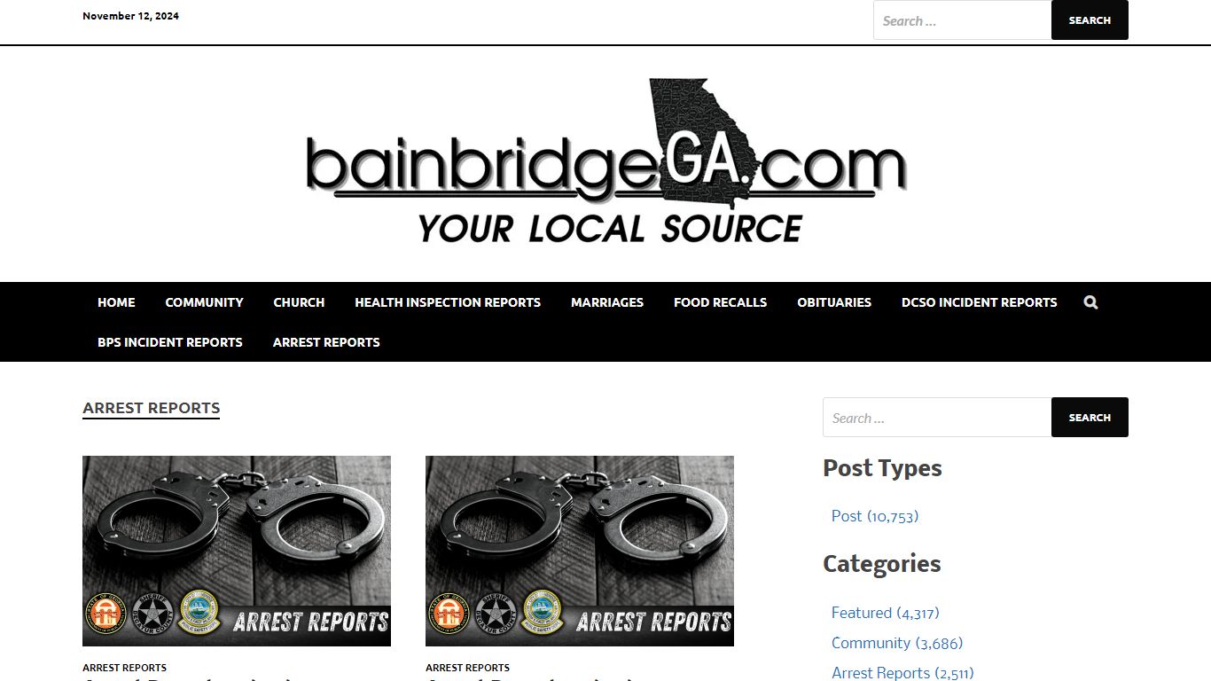 Arrest Reports - BainbridgeGa.com